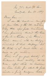 Lot #481 William T. Sherman Handwritten Letter Signed - Image 1