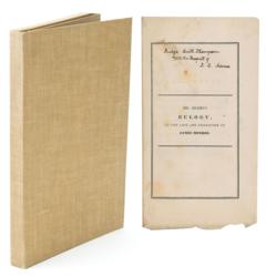 Lot #31 John Quincy Adams: Adams's eulogy of
