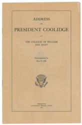 Lot #65 Calvin Coolidge Booklet - Image 1