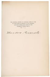 Lot #165 Theodore Roosevelt Book - Image 2