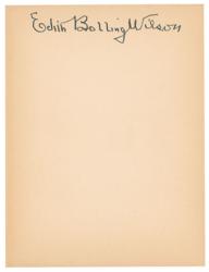 Lot #173 Edith Bolling Wilson - Image 2