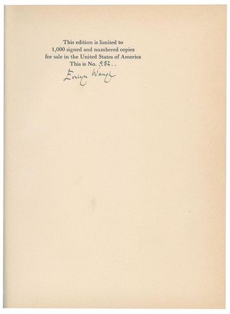 Lot #707 Evelyn Waugh - Image 1