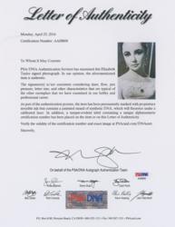 Lot #1193 Elizabeth Taylor Signed Photograph - Image 2