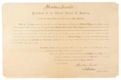 Lot #10 Abraham Lincoln: Wartime appointment for a
