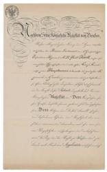 Lot #323 Kaiser Wilhelm II Signed Document - Image 1