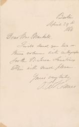 Lot #666 Oliver Wendell Holmes, Sr - Image 1