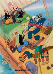 Lot #634 Myron Waldman Cel and Drawing - Image 1