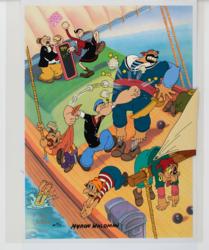 Lot #634 Myron Waldman Cel and Drawing - Image 3