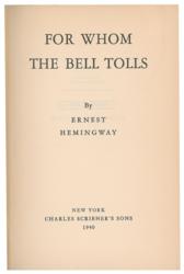 Lot #665 Ernest Hemingway Book - Image 1