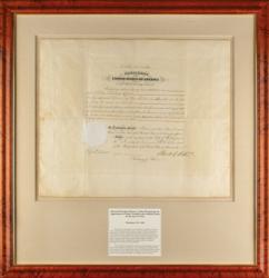 Lot #36 Chester A. Arthur: Recognizing Queen Victoria's consul at Texas - Image 1