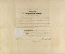Lot #36 Chester A. Arthur: Recognizing Queen Victoria's consul at Texas - Image 2