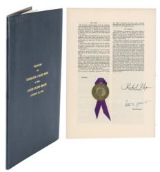Lot #129 Richard Nixon Signed Document - Image 1