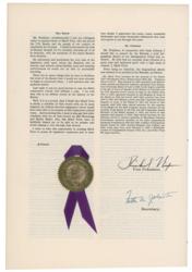 Lot #129 Richard Nixon Signed Document - Image 2