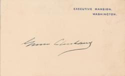 Lot #57 Grover and Frances Cleveland White House Cards - Image 2