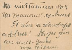 Lot #209 Edith Bolling Wilson Signed Note - Image 2