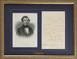 Lot #141 Franklin Pierce Handwritten Letter Signed - Image 1