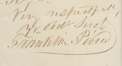 Lot #141 Franklin Pierce Handwritten Letter Signed - Image 2