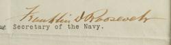 Lot #163 Franklin D. Roosevelt Signed Document - Image 3