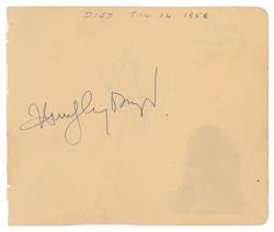 Lot #888 Humphrey Bogart and Judy Garland: One side Bogie, the other Judy - Image 1