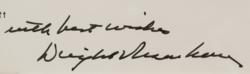 Lot #72 Dwight D. Eisenhower Signed Photograph - Image 2