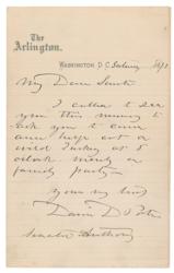 Lot #475 David D. Porter Handwritten Letter Signed - Image 1