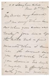 Lot #480 Philip H. Sheridan Handwritten Letter Signed - Image 1