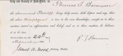Lot #255 P. T. Barnum Signed Document - Image 4