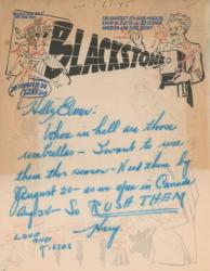 Lot #952 Harry Blackstone Handwritten Letter Signed - Image 1