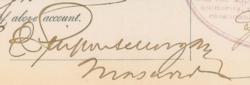 Lot #222 J. Pierpont Morgan: Signed twice by Morgan as treasurer, a payroll for the American Museum of Natural History - Image 1