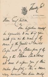 Lot #484 Daniel E. Sickles Handwritten Letter Signed - Image 1