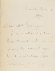 Lot #677 Henry Wadsworth Longfellow Handwritten Letter Signed - Image 1