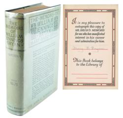 Lot #268 William Jennings Bryan Signed Document - Image 1