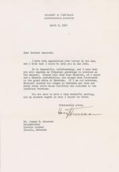 Lot #190 Harry S. Truman: Masonic content from the 33rd president - Image 1