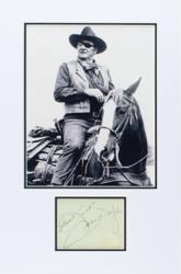 Lot #1208 John Wayne Signature - Image 1