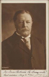 Lot #180 William H. Taft Signed Photograph - Image 1