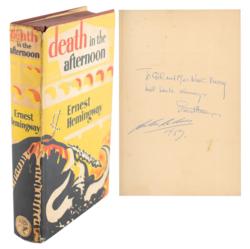 Lot #640 Ernest Hemingway: Hemingway's Death in the Afternoon, signed by author and subject - Image 1