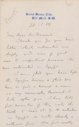 Lot #412 Charles ‘Chinese’ Gordon Handwritten Letter Signed - Image 1