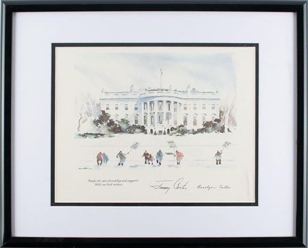 Lot #146  Presidential Christmas Card Prints - Image 9