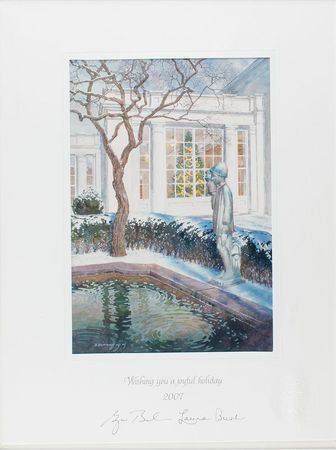 Lot #146  Presidential Christmas Card Prints - Image 15