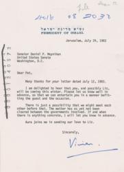 Lot #316 Chaim Herzog - Image 1