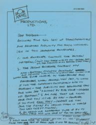 Lot #627 Bob Kane Letters - Image 2