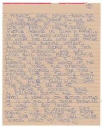 Lot #814 INXS: Michael Hutchence: Handwritten autobiography of the late INXS frontman - Image 2