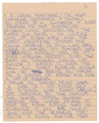 Lot #814 INXS: Michael Hutchence: Handwritten autobiography of the late INXS frontman - Image 3