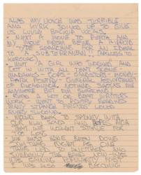 Lot #814 INXS: Michael Hutchence: Handwritten autobiography of the late INXS frontman - Image 5
