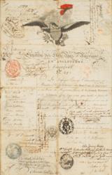 Lot #5 John Quincy Adams: Unusual passport issued by Adams as the ambassador to Britain - Image 2