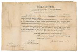 Lot #4 James Monroe: Very desirable naval