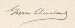 Lot #55 Grover Cleveland: Large 