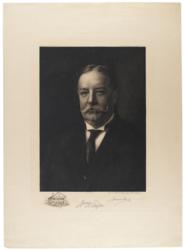 Lot #179 William H. Taft: Very desirable oversized portrait etching of Taft - Image 1