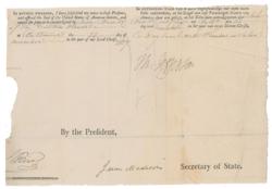 Lot #2 Thomas Jefferson and James Madison Signed