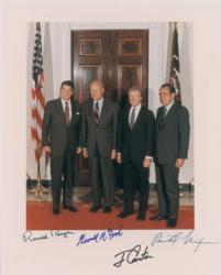 Lot #29 Four Presidents Signed Photograph